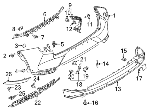 2023 Ford Mustang Mach-E Castle Nut And Washer Assembly Diagram for -W717422-S439