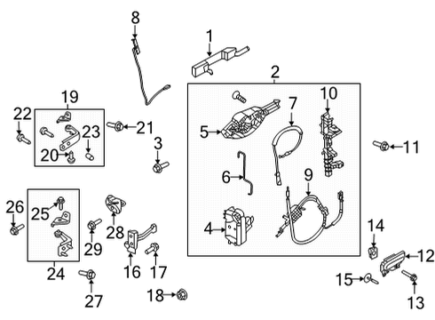 2024 Ford F-150 HINGE ASY - DOOR Diagram for FL3Z-1622800-C
