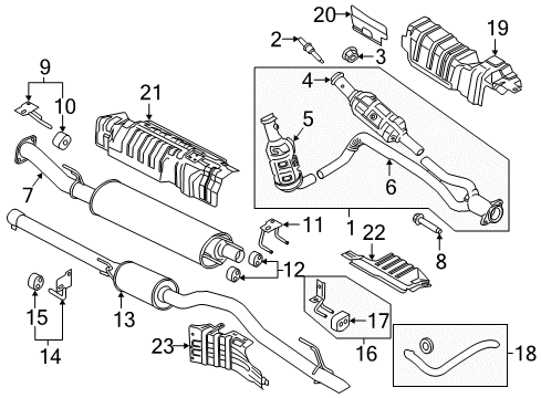 Extension Exhaust Pipe Diagram for CK4Z-5202-W