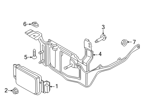 2019 Ford SSV Plug-In Hybrid Speed Sensor Assembly Diagram for HG9Z-9E731-AG
