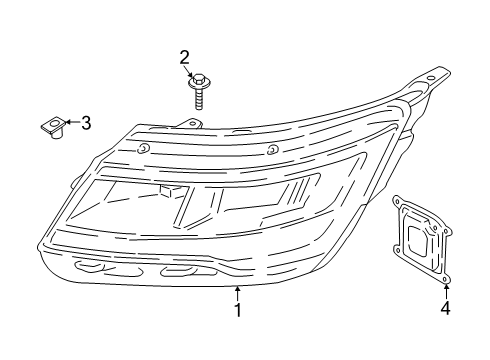 2025 Lincoln Corsair Headlamp Components Diagram 2