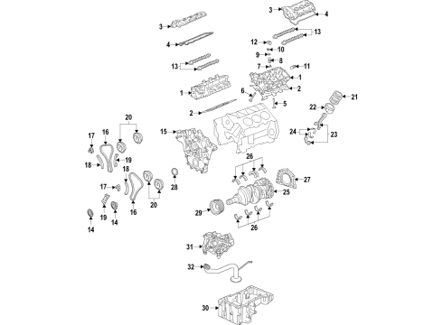 2025 Lincoln Navigator Inlet Manifold Assembly Diagram for ML3Z-9424-H