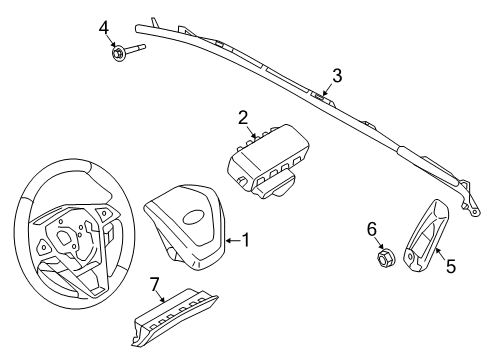 2022 Lincoln Nautilus Air Bag Module Diagram for KA1Z-63043B13-AW
