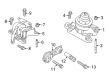 Diagram for Ford Police Interceptor Utility Engine Torque Strut Mount - FB5Z-6068-D