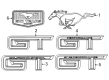 Diagram for 2025 Ford Mustang Emblem - PR3Z-6342528-F