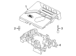 Diagram for 2024 Ford Bronco Sport Engine Cover - JX6Z-6A949-B