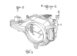Diagram for 2025 Ford Bronco Headlight - P2DZ-13008-B