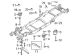 Diagram for Ford F-150 Lightning Crossmember Bushing - ML3Z-2500155-F