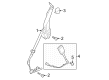 Diagram for 2025 Ford Mustang Seat Belt - PR3Z-63611B08-RA