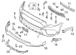 Diagram for Ford Mustang Bumper - MR3Z-17626-AA