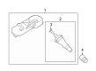 Diagram for 2025 Lincoln Corsair TPMS Sensor - JX7Z1A189C