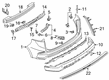 Diagram for 2024 Ford Edge Bumper - KT4Z-17906-CA