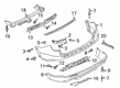 Diagram for 2025 Ford Explorer Bumper - LB5Z-17K835-GB