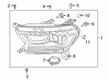 Diagram for Ford Ranger Headlight - KB3Z-13008-P