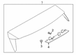 Diagram for 2024 Ford Explorer Spoiler - LB5Z-7844210-AC