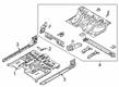 Diagram for Ford Ranger Rear Crossmember - KB3Z-2610020-A