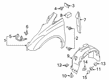 Diagram for Ford Transit Connect Fender - KT1Z-16006-A