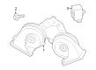 Diagram for 2024 Ford F-150 Lightning Horn - NL3Z-13832-E