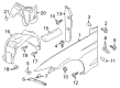 Diagram for Ford Mustang Fender - KR3Z-16005-A