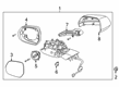 Diagram for 2024 Lincoln Aviator Car Mirror - LC5Z-17683-BBPTM