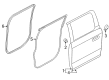 Diagram for 2021 Ford F-350 Super Duty Door Seal - FL3Z-1625324-B