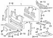 Diagram for 2022 Ford Edge Air Deflector - K2GZ-6P014-C