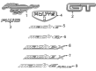 Diagram for 2025 Ford Mustang Mach-E Emblem - LJ8Z-9942528-D