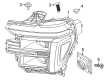 Diagram for 2025 Ford F-150 Headlight - RL3Z-13008-T