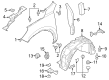 Diagram for 2025 Ford Escape Fender - LJ6Z-16006-C