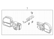 Diagram for 2025 Ford F-150 Lightning Car Mirror - ML3Z-17696-AA