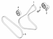 Diagram for 2024 Ford Explorer Serpentine Belt - L1MZ-8620-G