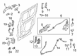 Diagram for Ford Transit Connect Door Latch Assembly - DT1Z-61264A27-AW