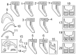 Diagram for Ford F-150 Lightning Mud Flaps - ML3Z-16A550-AA