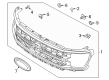 Diagram for 2025 Ford F-150 Grille - RL3Z-8200-MB