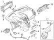 Diagram for 2024 Ford Maverick Parking Assist Distance Sensor - JX7Z-15K859-B