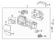 Diagram for 2024 Ford F-150 Lightning Car Mirror - ML3Z-17682-AL