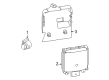 Diagram for 2024 Ford Maverick Parking Assist Distance Sensor - NZ6Z-14C689-A