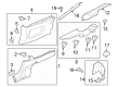 Diagram for 2025 Ford Mustang Weather Strip - PR3Z-76297B07-A