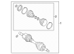 Diagram for 2025 Ford Ranger Axle Shaft - MB3Z-3A427-J