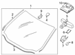 Diagram for Ford Edge Windshield - KT4Z-5803100-K