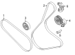 Diagram for 2025 Ford Ranger Serpentine Belt - L1MZ-8620-B