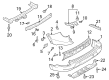 Diagram for 2024 Ford Explorer Bumper - MB5Z-17K835-AB