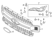 Diagram for Ford Grille - JL3Z-8200-DC