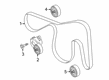 Diagram for 2024 Ford Explorer Serpentine Belt - L1MZ-8620-F