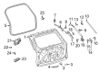 Diagram for 2024 Ford Explorer Door Hinge - LB5Z-7842900-A