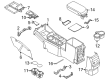 Diagram for 2025 Ford Maverick Armrest - NZ6Z-2606024-AB