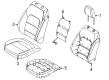 Diagram for 2025 Ford Bronco Sport Seat Cushion - M1PZ-7864810-B