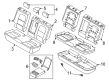 Diagram for 2025 Ford Bronco Sport Seat Cushion - M1PZ-78632A22-E