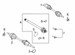 Diagram for 2024 Ford Escape Axle Shaft - LX6Z-3B436-B