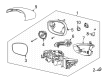 Diagram for 2024 Ford Mustang Mach-E Mirror Cover - LJ8Z-17D743-BAPTM